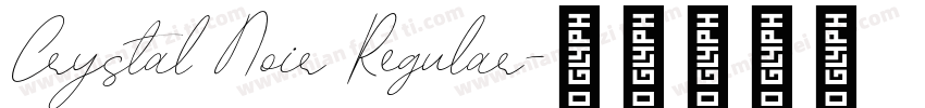 Crystal Noir Regular字体转换